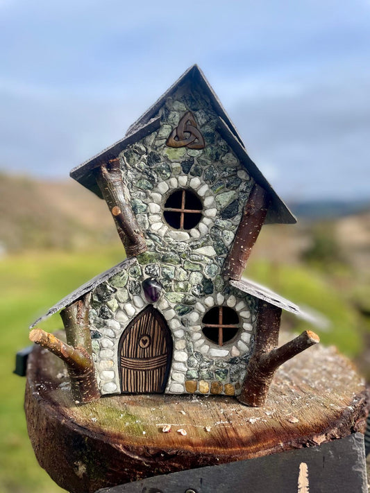 'Trinity' Emerald Shale Faerie House