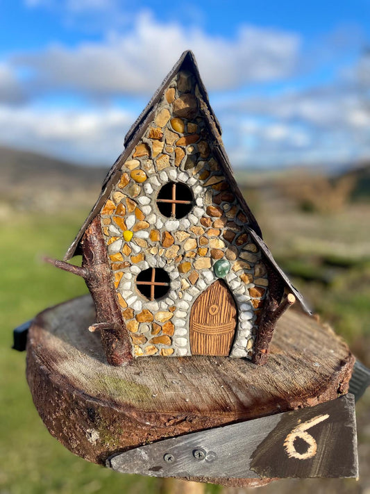 'Imbolc' 💚 Gold Flint Faerie House