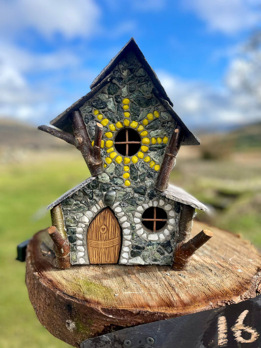 ☘️'Gréine' Emerald Shale Faerie House☘️